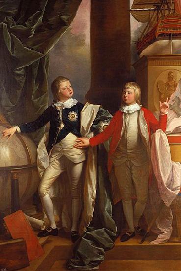 Benjamin West Prince Edward and William IV of the United Kingdom. Sweden oil painting art